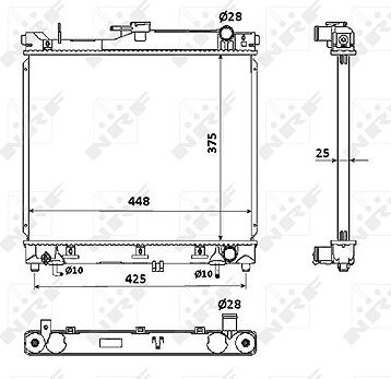 NRF Chladič, chladenie motora 53569