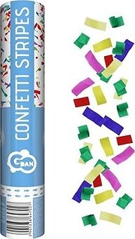 GoDan Vystreľovacie konfety 30 cm – prúžky