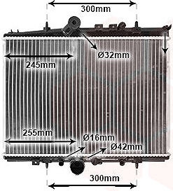 VAN WEZEL chladič, chladenie motora 40002217