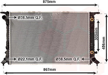 VAN WEZEL chladič, chladenie motora 03002291
