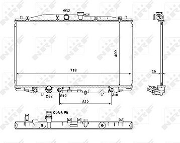 NRF Chladič, chladenie motora 53393