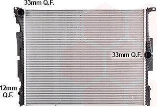 VAN WEZEL chladič, chladenie motora 06012736