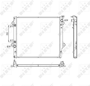 NRF Chladič motora 53568