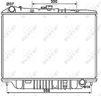 NRF Chladič, chladenie motora 53517