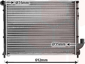 VAN WEZEL chladič, chladenie motora 73002059