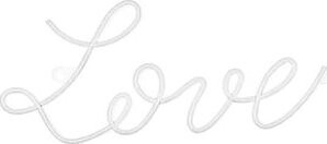 Partydeco Led neón svietiaca dekorácia Love