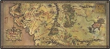 The Lord of the Rings – Middle-earth Map – podložka pod myš a klávesnicu