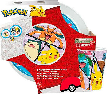 Pokémon - jídelní sada, 3 ks