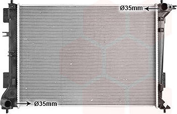 VAN WEZEL chladič, chladenie motora 82012728