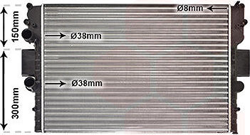 VAN WEZEL chladič, chladenie motora 28002087