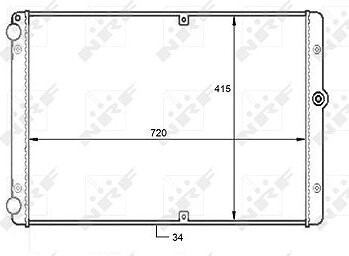 NRF Chladič, chladenie motora 59088