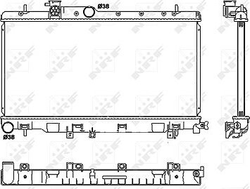 NRF Chladič, chladenie motora 53038