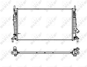 NRF Chladič, chladenie motora 53403