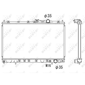 NRF Chladič motora 58182