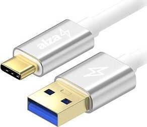 AlzaPower AluCore USB-A to USB-C 3.2 Gen 1 5Gbps 2m strieborný