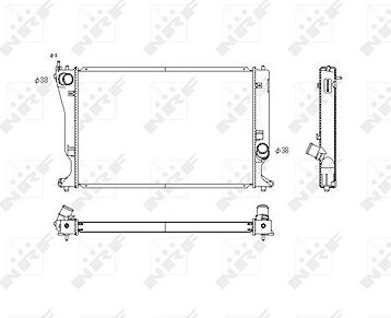 NRF Chladič, chladenie motora 53768