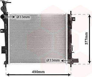 VAN WEZEL chladič, chladenie motora 83002189
