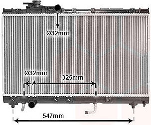 VAN WEZEL chladič, chladenie motora 53002350
