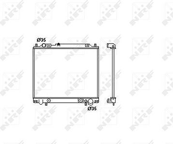 NRF Chladič, chladenie motora 55344