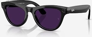 Meta RAY-BAN Meta Skyler (Standard) Smart Glasses (Gen 2) – Shiny Black, Clear to Amethyst Transitio