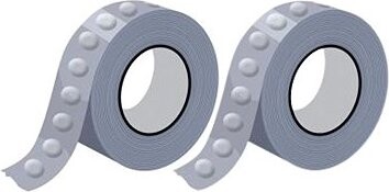 Obojstranné priehľadné lepiace kolieska + lepidlo, 200 ks