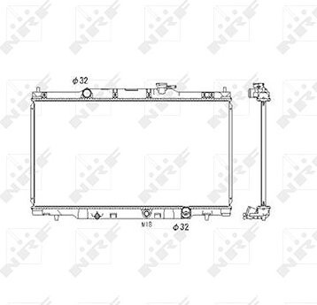 NRF Chladič, chladenie motora 53573