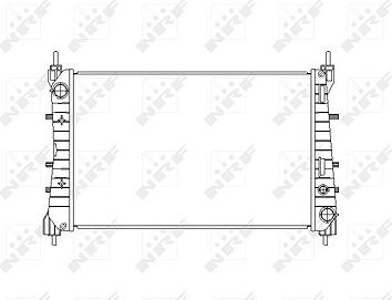 NRF Chladič, chladenie motora 54503
