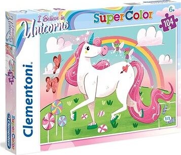 Clementoni Briliant puzzle I Believe in Unicorns 104 dielikov