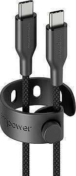 PanzerGlass Empower kábel USB-C/USB-C, 1,2 m čierny