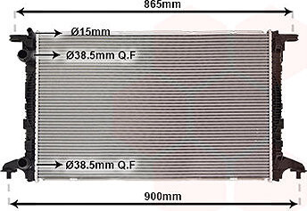 VAN WEZEL chladič, chladenie motora 03012721