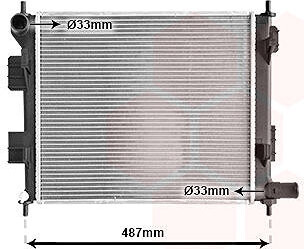 VAN WEZEL chladič, chladenie motora 82012707