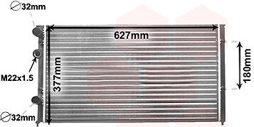 VAN WEZEL chladič, chladenie motora 58002027