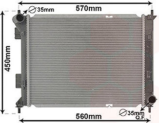 VAN WEZEL chladič, chladenie motora 82012711