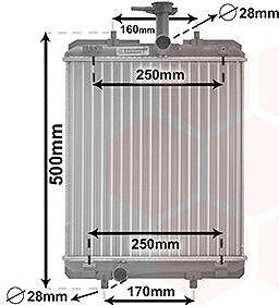 VAN WEZEL chladič, chladenie motora 53002363