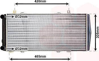VAN WEZEL chladič, chladenie motora 76002004