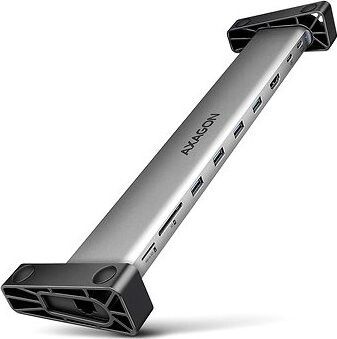 AXAGON HMC-10HLS 9-in-1 Docking Station, USB-C 5 Gbps, 4× USB-A, HDMI 4k/60 Hz, RJ-45, SD/mSD, PD 10