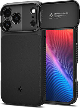Spigen Optik Armor MagSafe Black iPhone 17 Pro
