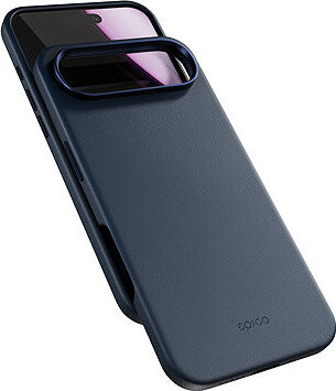 Epico Mag+ kožený kryt iPhone Air – modrý