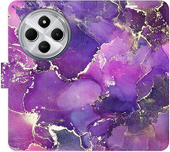 iSaprio Flip puzdro Purple Marble pre Xiaomi Redmi 14C/Poco C75