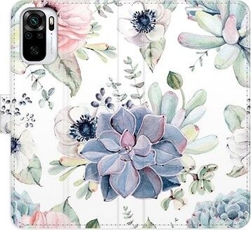 iSaprio flip puzdro Succulents pre Xiaomi Redmi Note 10/Note 10S