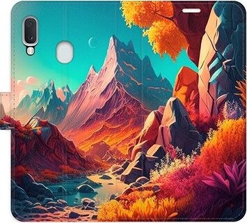 iSaprio flip puzdro Colorful Mountains na Samsung Galaxy A20e