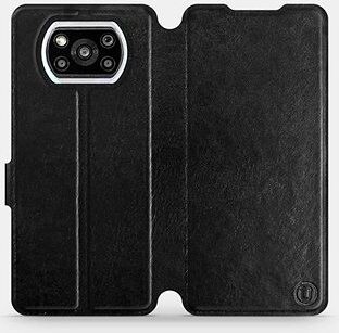 Flipové puzdro na mobil Xiaomi Poco X3 Pro vo vyhotovení Black & Gray so sivým vnútrom