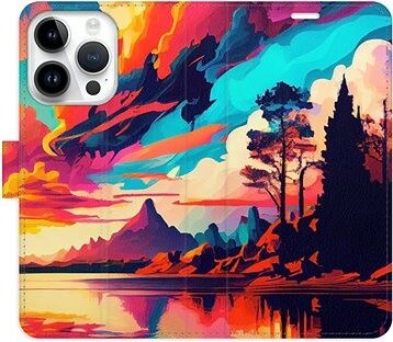iSaprio flip puzdro Colorful Mountains 02 pre iPhone 15 Pro