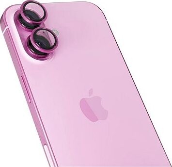 Epico hliníkové ochranné sklo na šošovky fotoaparátu pre iPhone 16/16 Plus – ružová