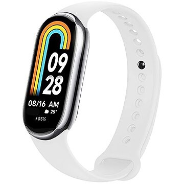 FIXED Silicone Strap na Xiaomi Smart Band 10/9/8 biely