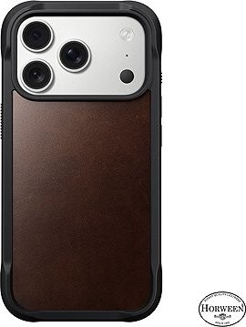 Nomad Rugged Leather Case Rustic Brown (Horween) iPhone 17 Pro