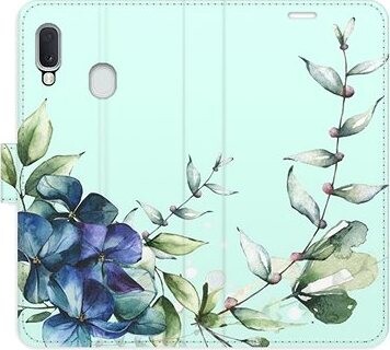 iSaprio flip puzdro Blue Flowers pre Samsung Galaxy A20e