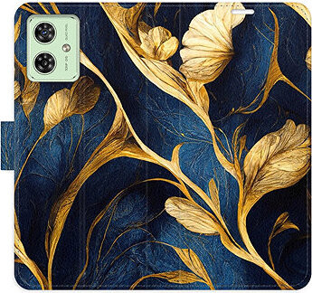 iSaprio Flip puzdro GoldBlue pre Motorola Moto G54 5G/G54 5G Power Edition