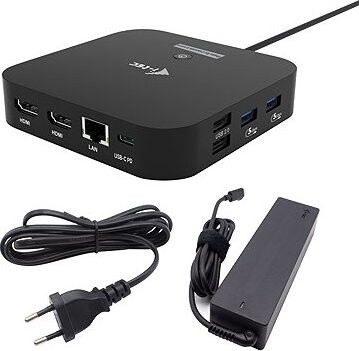 i-tec USB-C Dual HDMI Docking Station with PD 100W + i-tec Universal Charger 100W