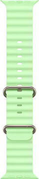 Apple Watch 49 mm neónovo zelený Oceánsky remienok – vyhotovenie z prírodného titánu